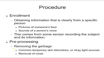 Forensics 7, Biometrics 1 The Meaning, Enrollment, PreProcessing, Feature Extraction, Retinal Scans