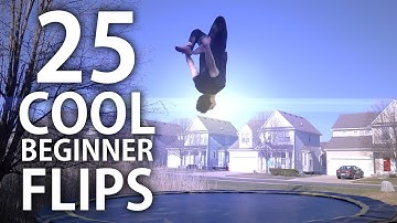 25 Trampoline Flips - Anyone Can Learn Easy!