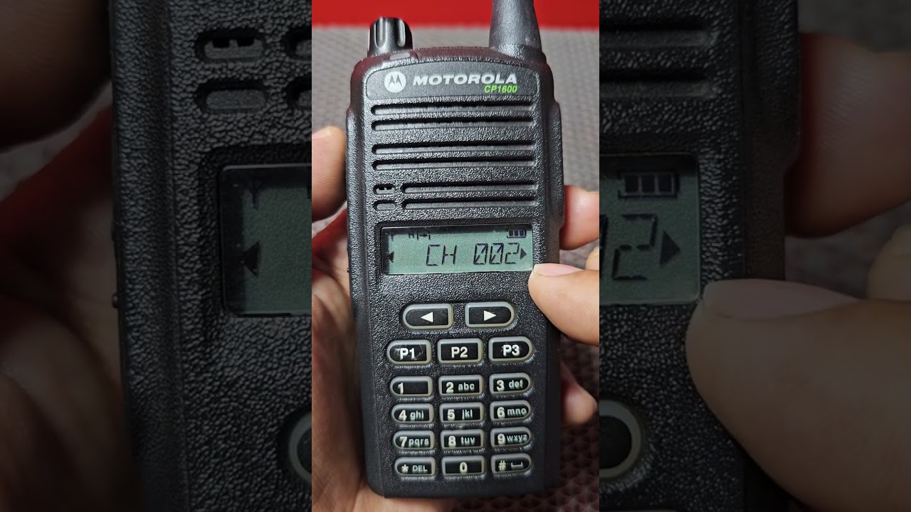 วิธีเปลี่ยน ch เป็นความถี่ Motorola CP1600