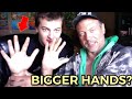 AUDEN LARRATT HAS BIGGER HANDS THAN DEVON??