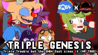Triple Genesis (Triple Trøuble but the SMG4 Cast Sings it) (MY TAKE) (SMG4 x VS. Sønic.EXE)
