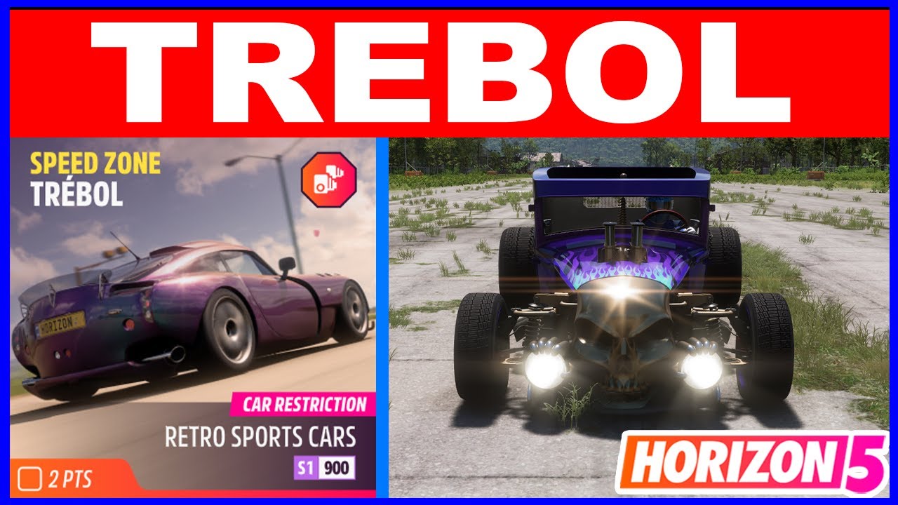 Forza Horizon 5 TREBOL Speed Zone Car Restriction Retro Sports Car S1