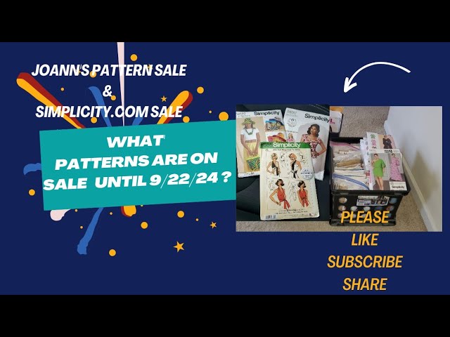 Joann Pattern Sale & Simplicity com Sale & Make Nine Project 5 Reveal #patternsale #sewingpatterns - YouTube joann-pattern-sale-simplicity-com-sale-make-nine-project-5-reveal-patternsale-sewingpatterns-youtube
