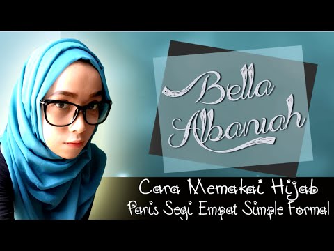 Cara Memakai Hijab Segi Empat Simple Formal Terbaru 2018  YouTube