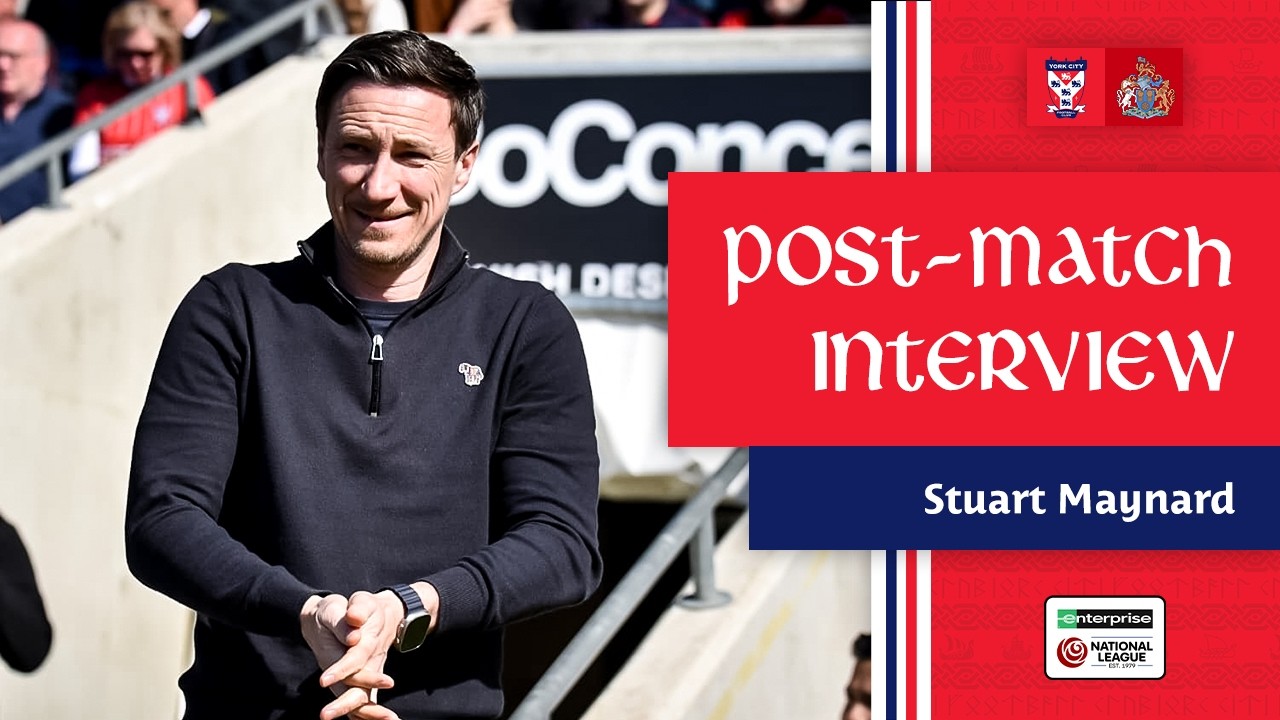 💬 Post-Match Interview | Stuart Maynard | Altrincham (H)