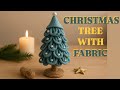 How to Make a Beautiful Fabric Christmas Tree🎄Luxury Pearl Ornament 🌲✨