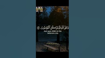 وعلى الله فليتوكل المؤمنون #تلاوةخاشعة #قرآن_كريم