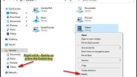 How to Show, Hide, Add, or Remove a Folder From Libraries in Windows 10