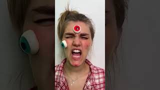 what ah oh with jelly eyball #funny #comedy #funnyfamily🤓