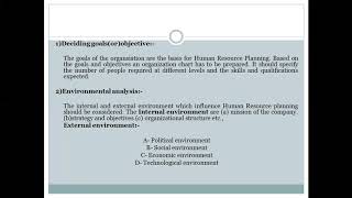 Details HRM-unit 2- class 11- Process of HR Planning- By Habeeb sir Update