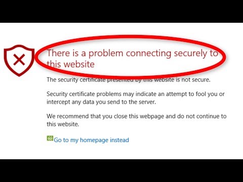 How To Fix There Is A Problem Connecting Securely To This Website Error