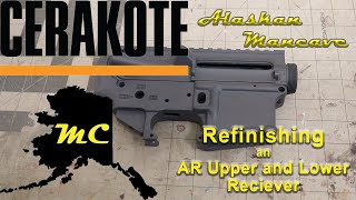 Cerakote on an AR upper and lower reciever