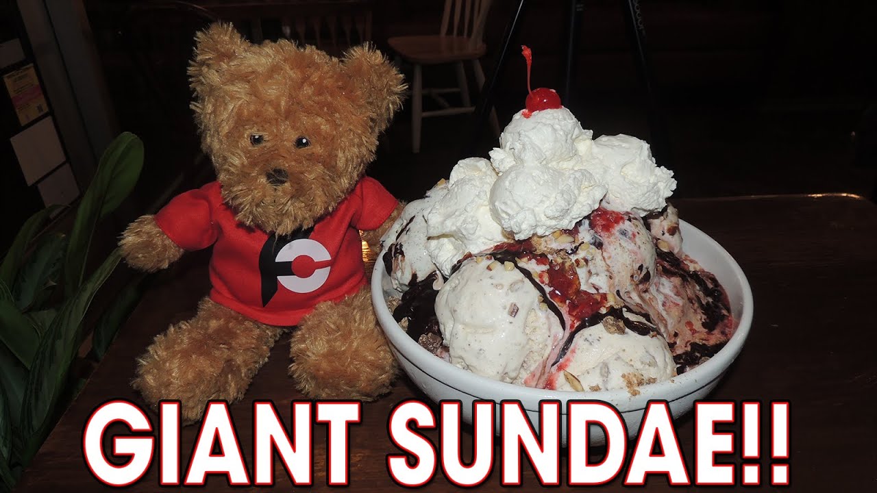 Comfy Cow ICE CREAM SUNDAE Eating Challenge!! YouTube