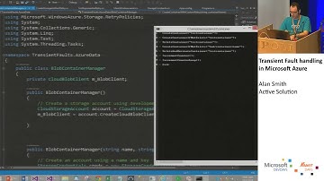 Transient Fault handling in Microsoft Azure, Alan Smith, Active Solution