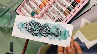 Death Eater symbol bookmark || MORSMORDRE HARRY POTTER ||