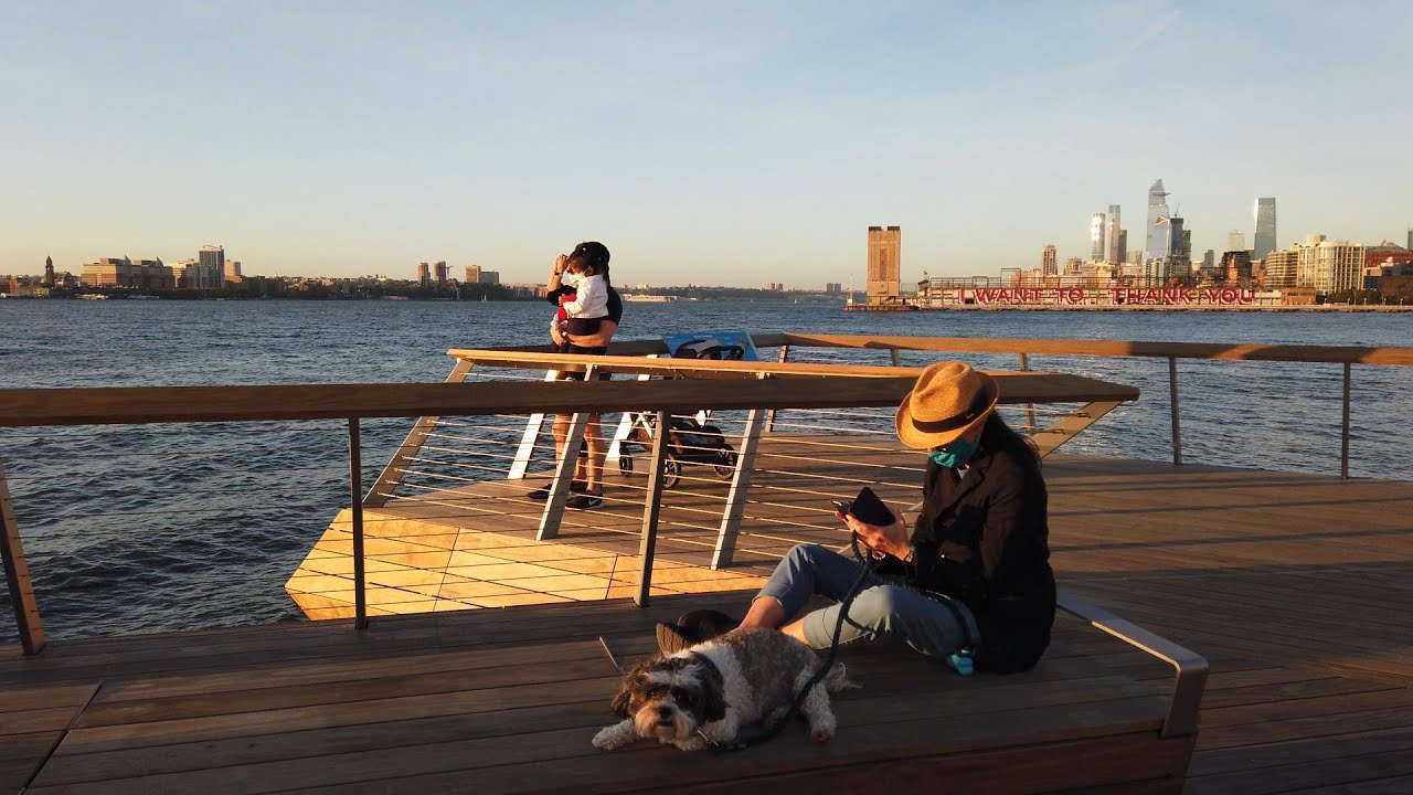 Walking NYC Pier 26 at Hudson River Park : New York's Newest Public Park (October 15, 2020) - ASMR