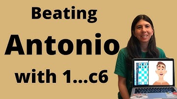 How to beat Antonio bot in chess with 1...c6