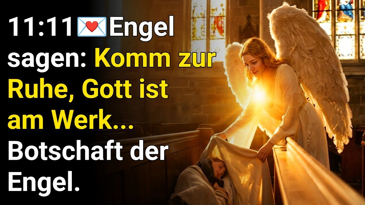 11:11💌Engel sagen: Komm zur Ruhe, Gott ist am Werk...Botschaft der Engel.Gottes Wunder heute. 