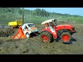 Ashok Leyland Truck Heavy Loaded Mud Accident Pit Pulling Out Bruder Tractor ? PoLo Truck | CS Toy