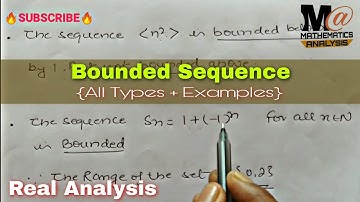 Bounded Sequence {Real Analysis} | Hindi