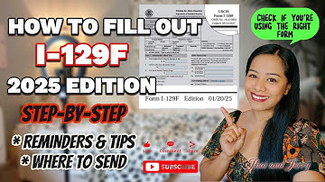 HOW TO FILL OUT I-129F STEP-BY-STEP USING THE NEW VERSION OF THE FORM & TIPS | K1 VAISA #fyp #visa 