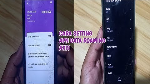 Cara setting APN data roaming axis di hp android