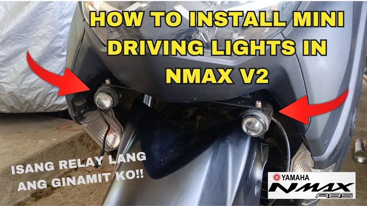 Nmax V2 Mini Driving Light Installation Full step by step tutorial Complete Guide