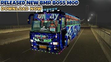 Released New BMR BOSS Bus Mod In Bus Simulator Indonesia - Bussid Car Mod - Bussid Bus Mod - Bussid