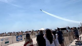 The Blue Angel diamond roll! + the inverted to inverted rolls! - 2022 BP Airshow at Jones Beach