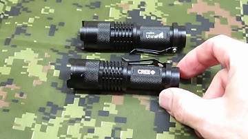 CREE Q5 1 AA LED mini flashlight review by owner GREAT BUY