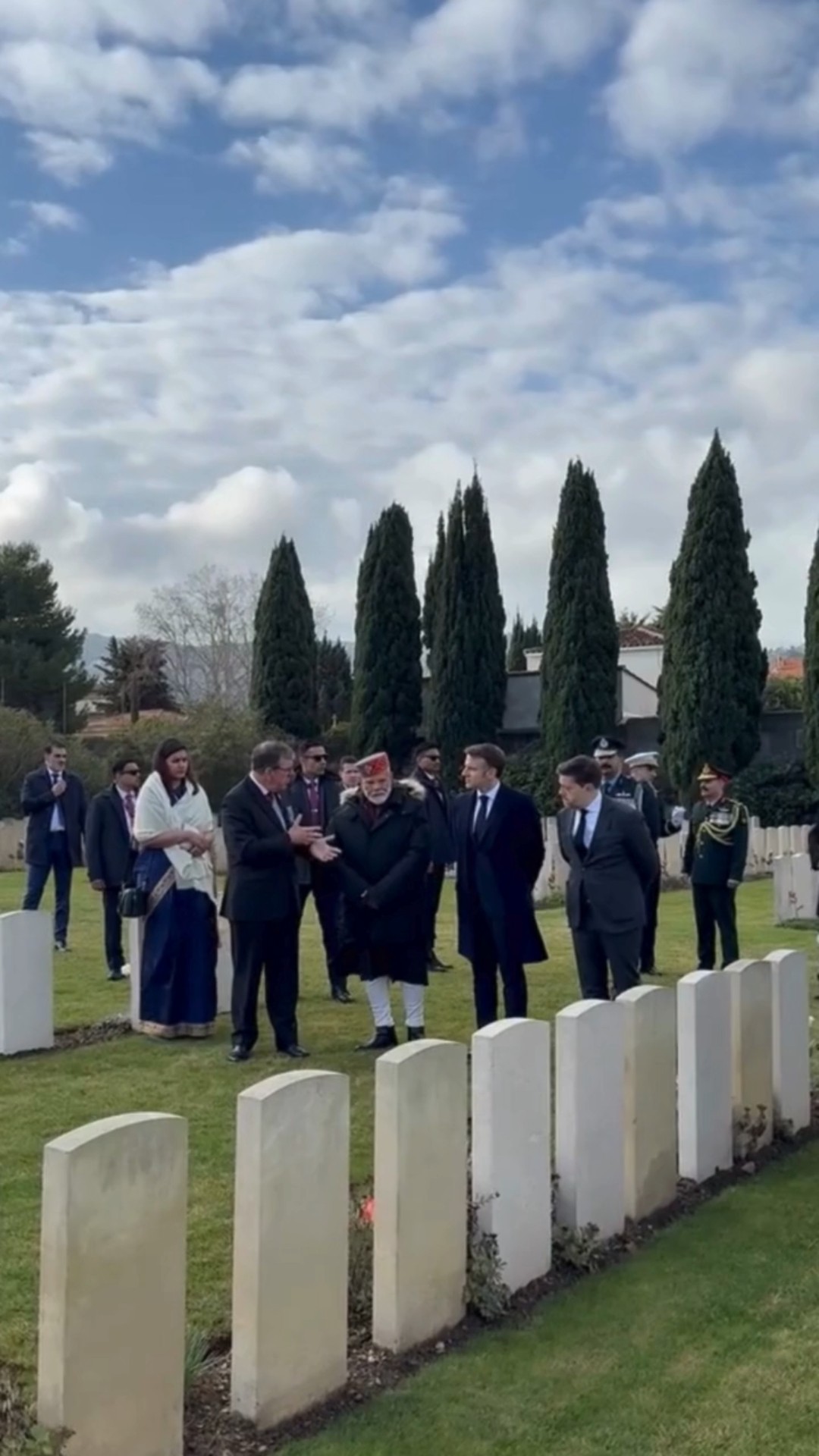 PM Modi, President Macron visit Mazargues War Cemetery in Marseille, France