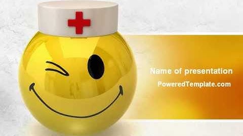 Doctor Emoticon PowerPoint Template by PoweredTemplate.com