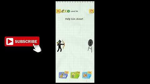 Draw 2 Save Stickman Puzzle New Update Level 46 Help him shoot