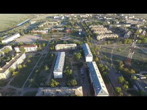 Полет над городком  Курчатов (Семипалатинск-21, казахстан) Осень 2021