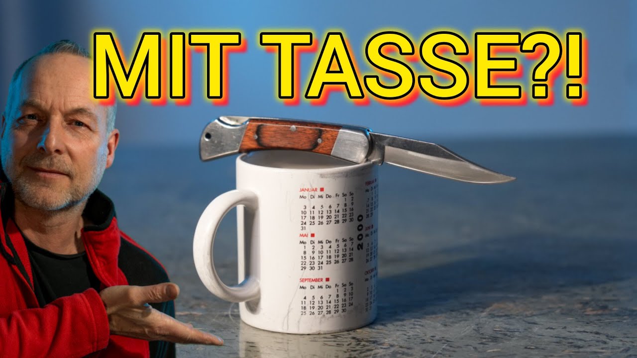 Messer schärfen mit einer Kaffeetasse ☕🔪 | Einfach & genial! 