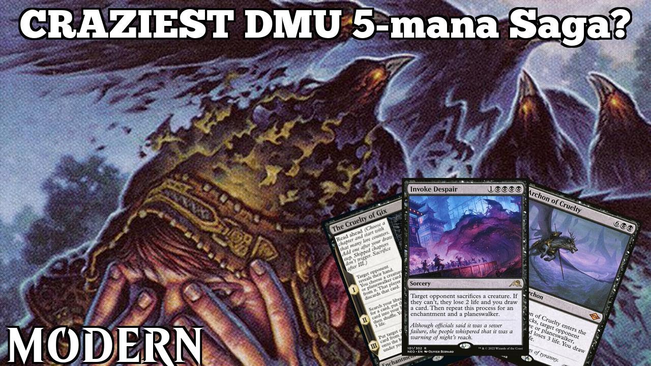 CRAZIEST DMU 5-mana Saga? | Mono Black Reanimator | DMU Modern | MTGO