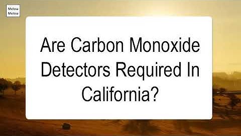 Where to install carbon monoxide detectors in california