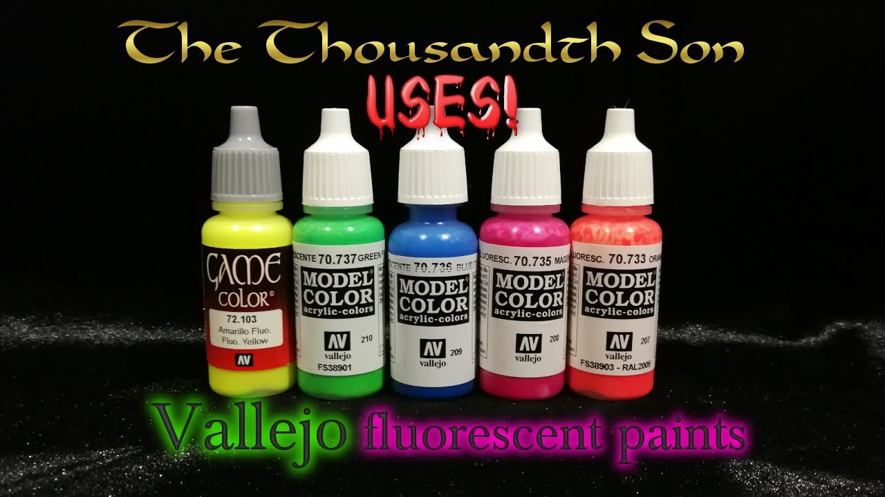 Warhammer painting tutorial - Vallejo Fluorescent Paints 