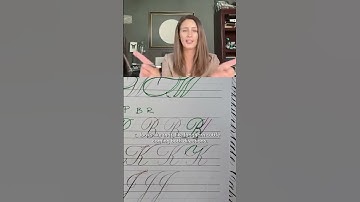 What does the Copperplate ‘K’ look like to you?​​ #copperplate #calligraphy #fountainpen