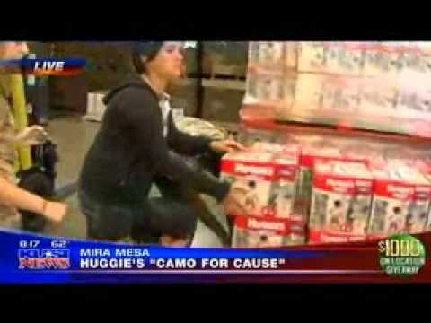 Launch of Huggies Camo for a Cause with the Armed Services YMCA