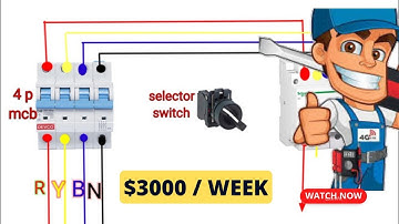 3 phase modular contactor wiring diagram with selector switch | Modular AC Contactor connection home