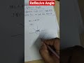 what is reflexive angle?