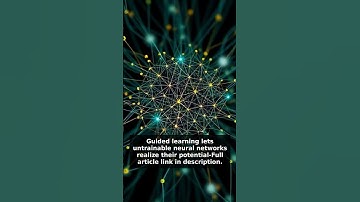 Guided learning lets untrainable neural networks realize their potential