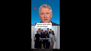 Liberal Party dumps net zero by 2050 target after party room meeting