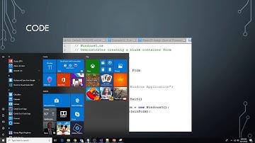 CIS150 Ch 9 Overview   Command Line Windows Form