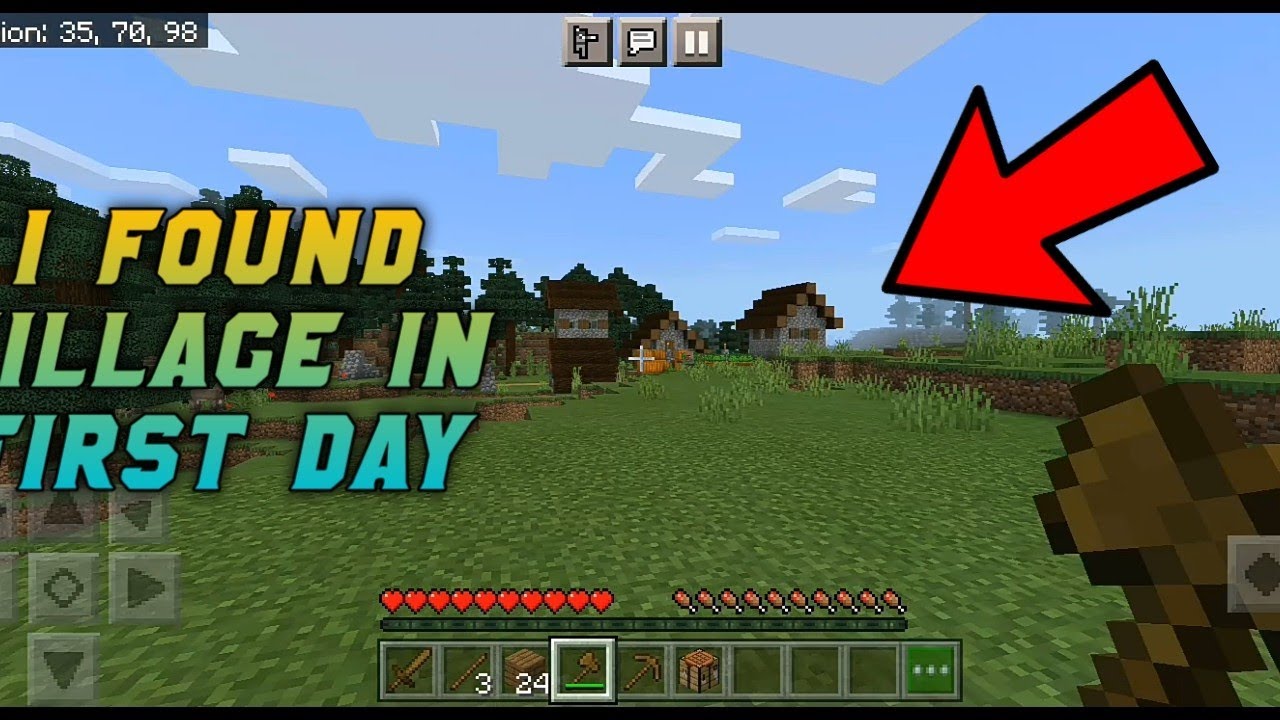 I FOUND VILLAGE IN FIRST DAY || MINECRAFT || NRF AYUSH YT - YouTube