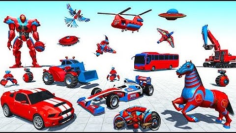 Horse Game Robot Car Game -Bull Robot Game - Android GamePlay | Walk through a Game #robot