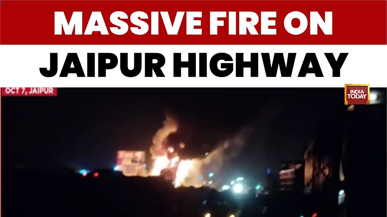 Jaipur Highway: LPG Truck Fire Triggers Blasts, Causes 20-Km Traffic Jam
