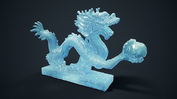 Marmoset Toolbag 3 | Ice Material Subsurface Scattering+Refraction