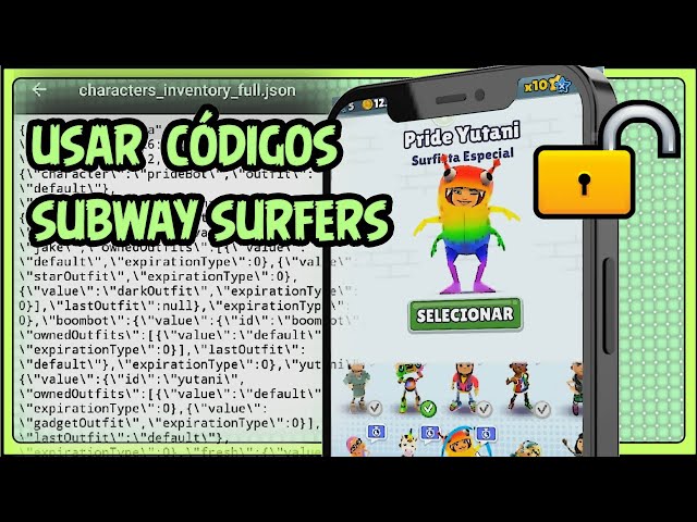 código de personagens robôs, especial de subway surf